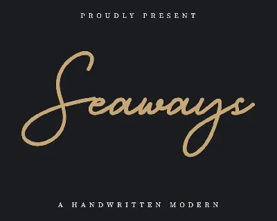 Seaways font