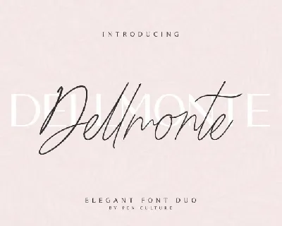 Dellmonte Sans font