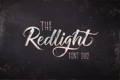 Redlight Script Free font