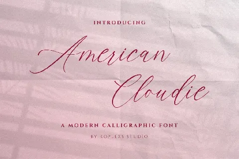 American Cloudie font