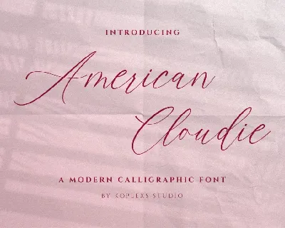 American Cloudie font