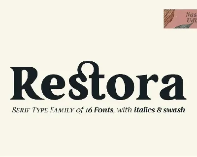 Restora font