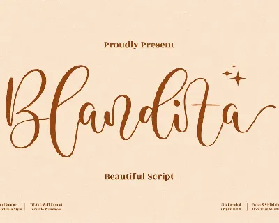 Blandita font