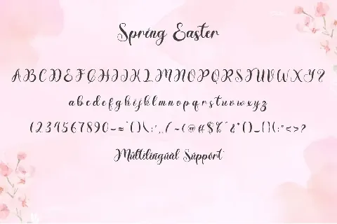 Spring Easter font