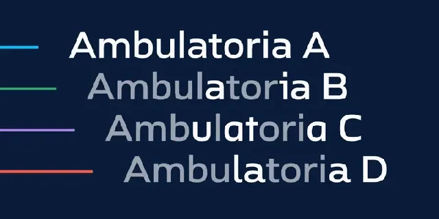 Ambulatoria Family font