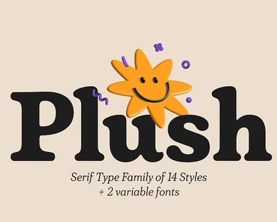 Plush font