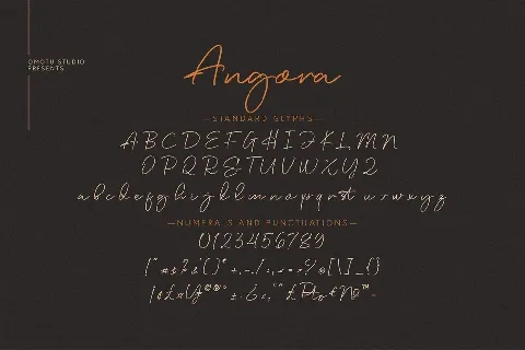 Angora font