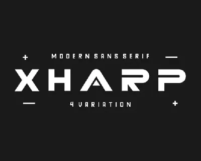 XHARP Futuristic Modern font