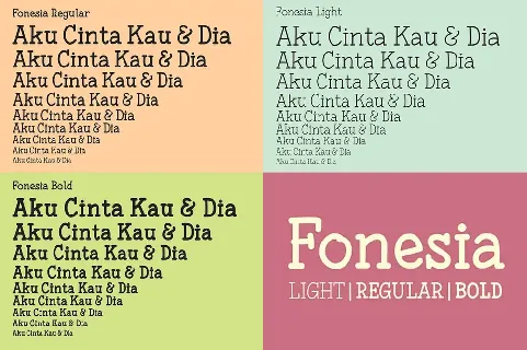 Fonesia font