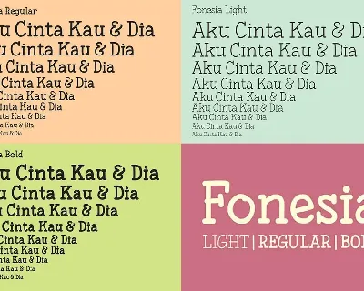 Fonesia font