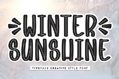 Winter Sunshine Display font