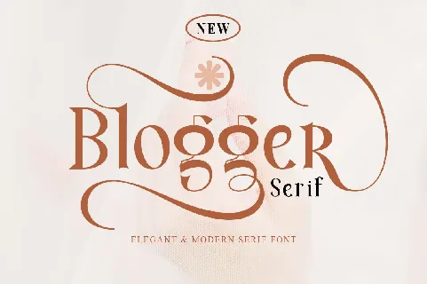 Blogger Serif font