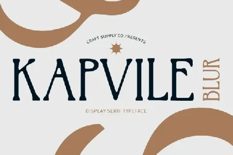 Kapvile Blur font