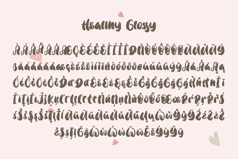 Healthy Glossy font