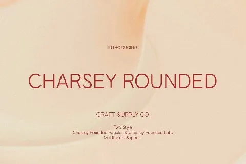 Charsey Rounded font