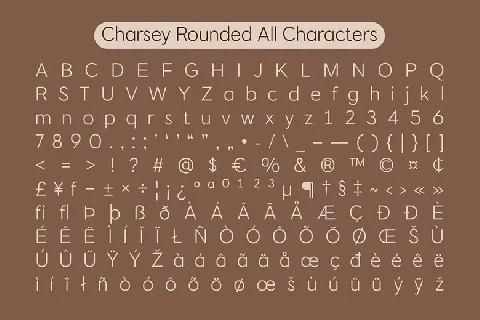 Charsey Rounded font