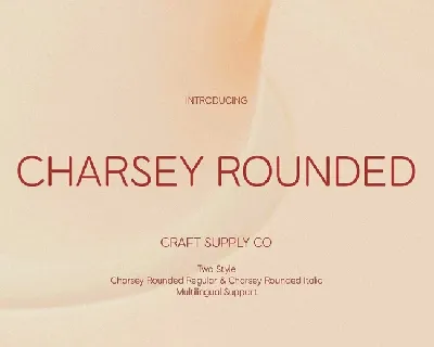 Charsey Rounded font