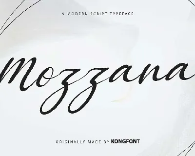 Mozzana font