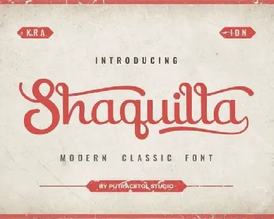 Shaquilla Script Free font
