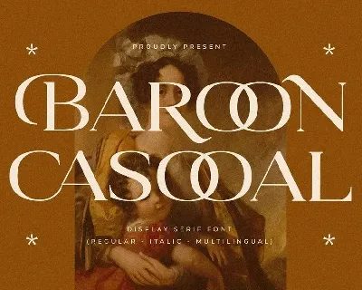 Baroon Casooal font