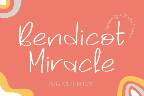Bendicot Miracle font
