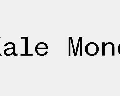 Kale Mono font
