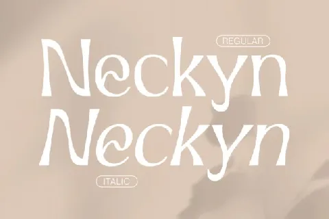 Neckyn font