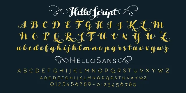 Hello Script Free font