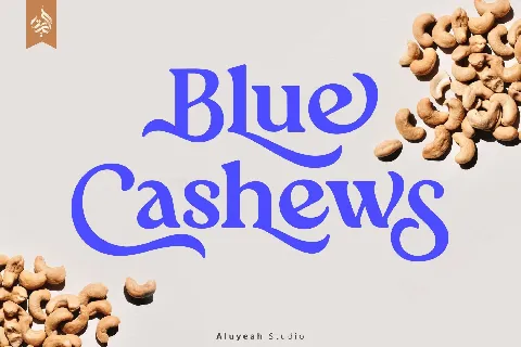 Blue Cashews font