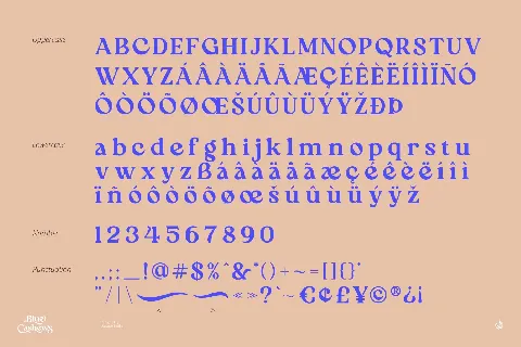 Blue Cashews font