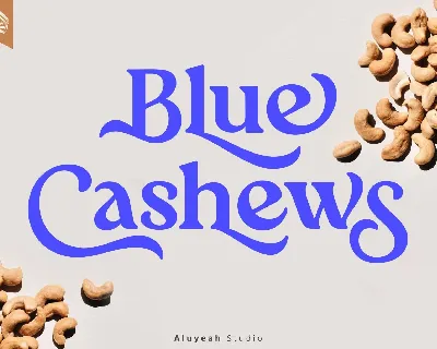 Blue Cashews font