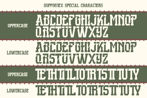 Supportex DEMO font