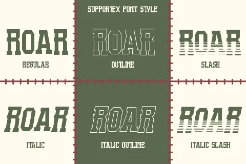 Supportex DEMO font