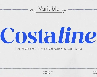 Costaline Family font