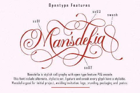 Mansdefia font