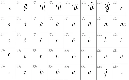 Nattalia font