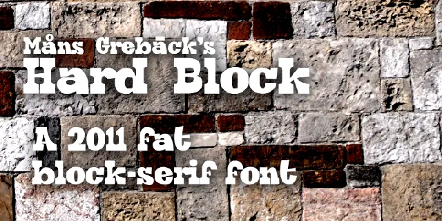 Hard Block font