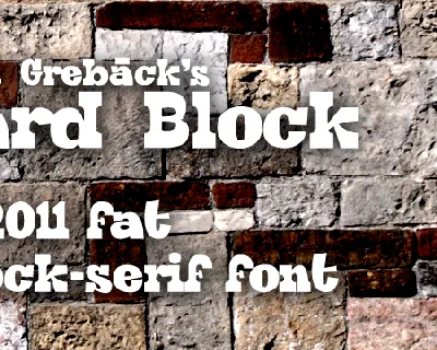 Hard Block font