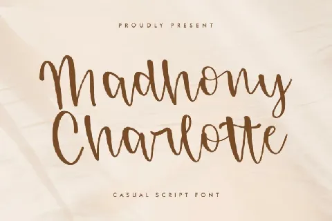 Madhony Charlotte font