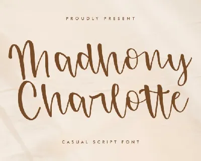 Madhony Charlotte font