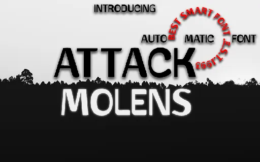 Attack Molens font