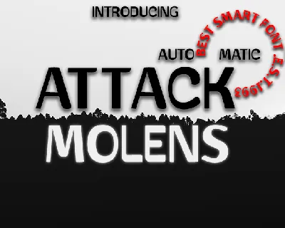 Attack Molens font