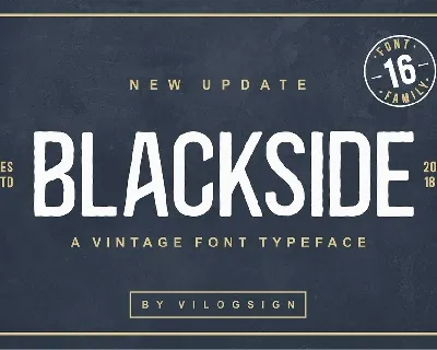 Blackside font