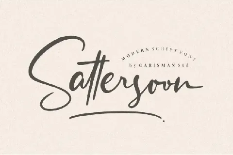 Sattersoon Script font