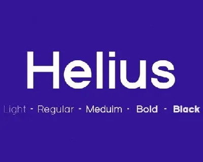 Helius font