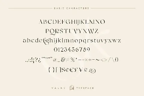 Valky Typeface font