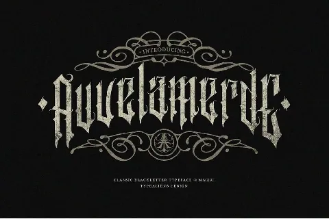 Auvelamerde font