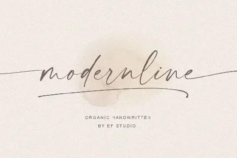 Modernline handwritten font