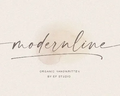 Modernline handwritten font