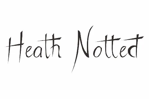Heath Notted font